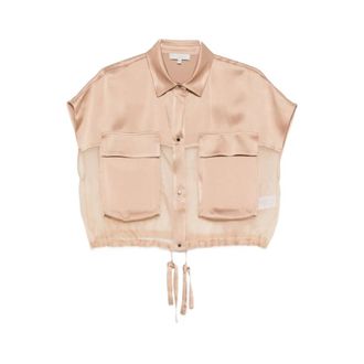 Antonelli Sleeveless Tops, female, Beige, Size: L Frida Gilet