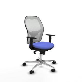 Piqueras y Crespo Silla Oficina Piqueras Crespo Modelo 1d086n0 Azul Claro Altura Ajustable