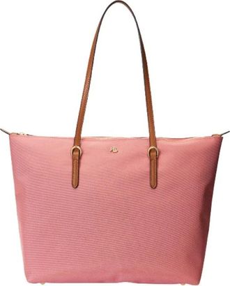 Ralph Lauren Keaton Medium Tote - Dames - Tassen - Roze - Maat: ONE Size Zijde