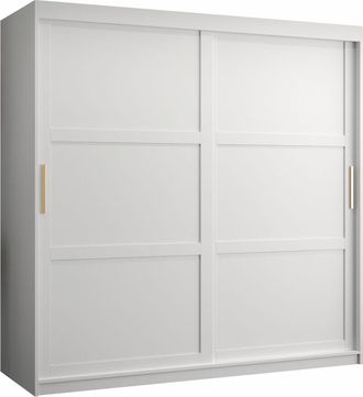 Mirjan24 Mobilier1 - Armario Ferfere 101, Blanco, 200x180x62cm, Puertas De Armario: Correderas, N&uacute;mero De Estantes: 0