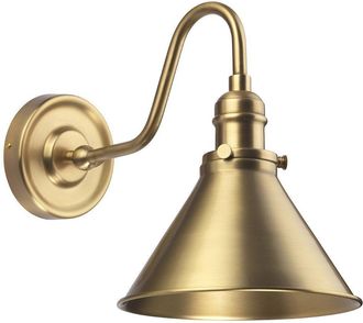 Netlighting Provence 1 Light Indoor Dome Wall Light Aged Brass E27