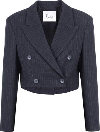 8pm Blazer - - Jackets - Donna - Nero - XS
