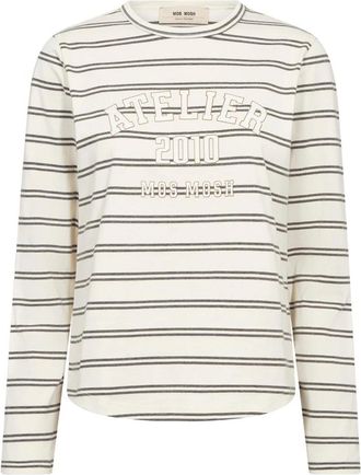 Mos Mosh MOS Mosh, Tops, Dames, Wit, L, Lange Mouw Tops