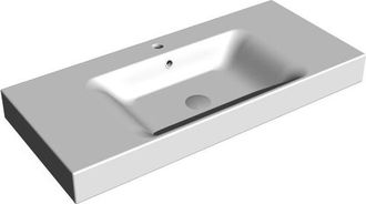 Royal Plaza Royal plaza Merlot meubelwastafel 1 kraangat 100x45 wit keramiek