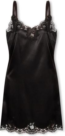 Dolce & Gabbana Zijden nachthemd - Dames - Nachtjurken - Zwart - L - Nachtkleding
