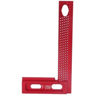 OEM Regla Y Escuadra, Regla De &Aacute;ngulo Recto De 90 Grados Para Carpinter&iacute;a, Fabricada En Aleaci&oacute;n De Aluminio Perforada -crezuo