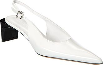 Sportmax Attila Leather Slingback Pump