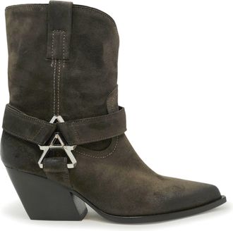 Elena Iachi Brown Suede Ankle Boots