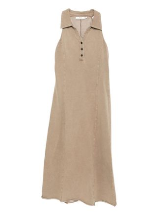 B+ab Mouwloze midi-jurk - Beige