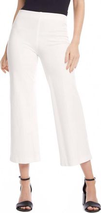 Fifteen Twenty Wide-Leg Cropped Pants In Off White