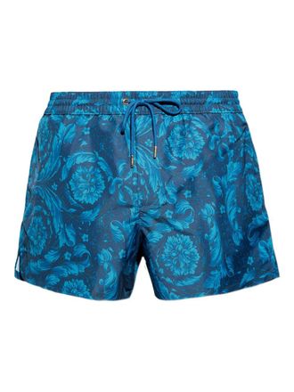 Versace Ornamental Patterned Silk-Nylon Shorts