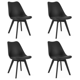 OEM Silla Mark - Negro / Patas Negras X 4