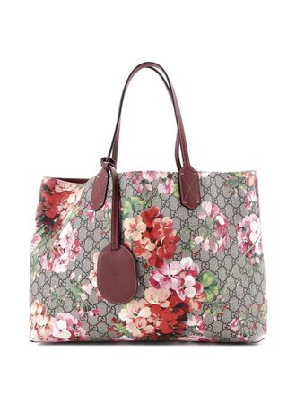 Gucci Reversible Blooms GG Print Leather Medium tote bag - Multicolore