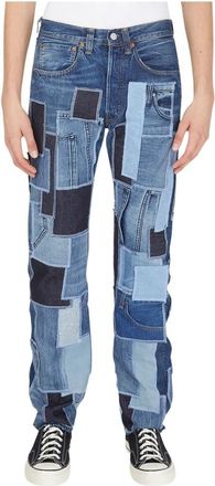 Levi's Drop 6 Patchwork Jeans - Heren - Slim Fit Jeans - Blauw - W28 - Jeans