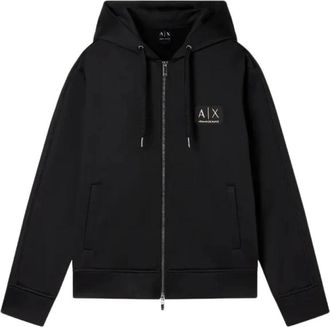 A|X Armani Exchange Zip-throughs - Heren - Vesten met rits - Zwart - L - Hoodies & sweatvesten