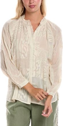 Johnny Was Molli Jaga Blouse In Shell