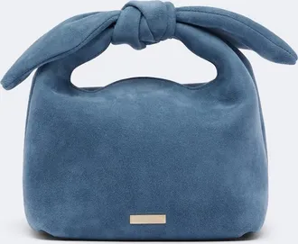 Aquazzura Borsa a mano Bow Tie Mini in suede