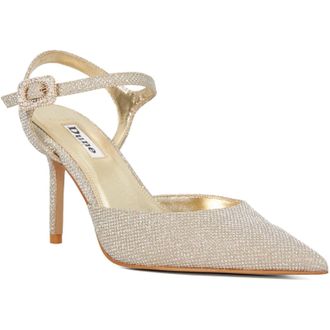 Dune London Channel Wide Fit Womens Gold Shoes - Size UK 4