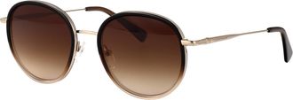 Longchamp Womens Sunglasses Lo176s Gold Metal