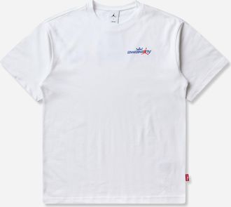 Nike Jordan Men s Awake NY T-Shirt White / Light Blue / Royal / Infrared