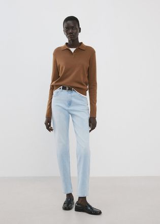 Mango Jeans Newmom comfort vita alta azzurro - Donna - 36 - MANGO