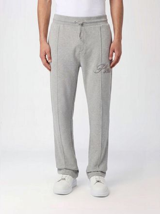 Philipp Plein Pantaloni jogging in jersey con logo a contrasto e coulisse in vita