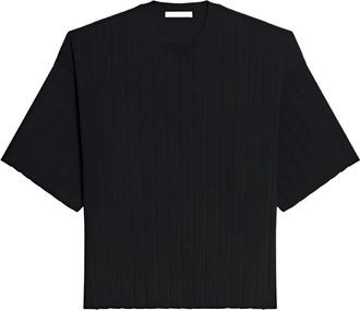 Helmut Lang T-shirt a coste - Nero