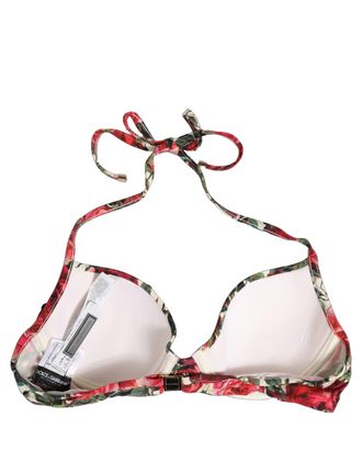 Dolce & Gabbana Floral Print Bikini Top - Multicolor