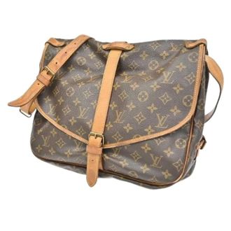 Louis Vuitton Pre-owned Cross Body Bags, female, Brown, Size: ONE SIZE Pre-owned Vintage Canvas Cross Body Bag