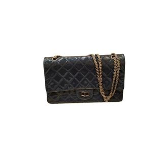 Chanel Pre-owned Reissue 2.55 Flap Bag - Dames - Pre-owned - Blauw - Maat: ONE Size Leer