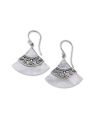 Samuel B. Silver Pearl Earrings