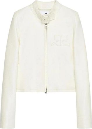 Courr&egrave;ges City Jacket - Dames - Jassen - Wit - Maat: M Katoen