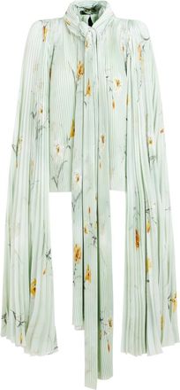 Balenciaga Green Polyester Blouse-Donna