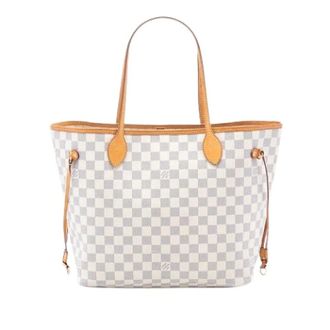 Louis Vuitton Pre-owned Tote Bags, female, White, Size: ONE SIZE Pre-owned Neverfull MM