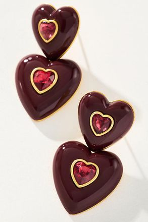 Loren Hope Elodie Heart Earrings