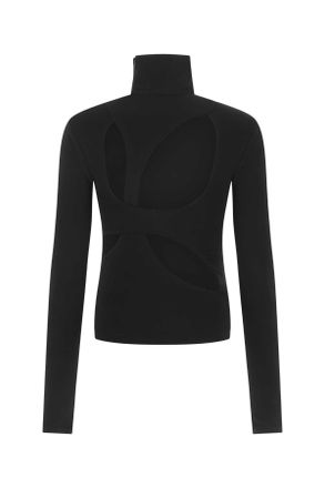 Givenchy Womens Black Stretch Viscose Blend Top 001 Maglie