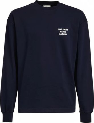 Dr&ocirc;le de Monsieur Heren, Tops, Blauw, Maat: L Katoen