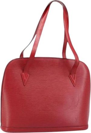 Louis Vuitton Pre-owned Handbags, female, Red, Size: ONE SIZE Pre-owned Vintage Epi Shoulder Bag
