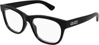 Gucci Square Optical Frame - Heren - Brillen - Zwart - 55 MM - Accessoires