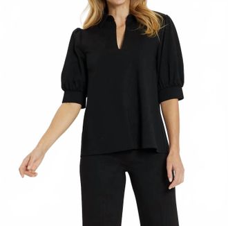 Jude Connally Womens Katia Ponte Top In Black