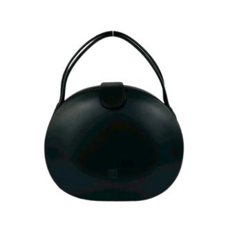 Loewe Pre-owned Anagram Lederen Handtas - Dames - Pre-owned - Zwart - Maat: ONE Size Leer