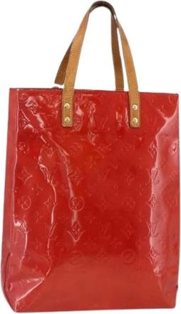 Louis Vuitton Pre-owned Tote Bags, female, Red, Size: ONE SIZE Pre-owned Vintage Patent Leather Tote Bag