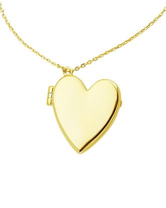 Adornia Adornia 14K Plated Heart Locket Necklace