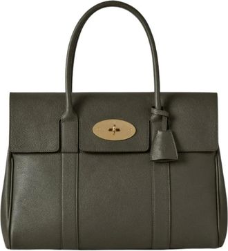 Mulberry Tassen, Dames, Groen, ONE Size, Leer, Bayswater Schoudertas