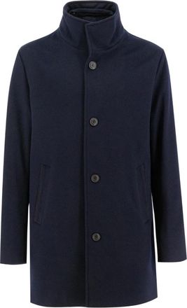 Paul & Shark Luxe Cashmere Jas - Heren - Mantel - Blauw - 2XL - Kasjmier - Jassen