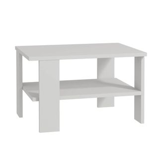 Calicosy Mesa de centro con 1 estante l60 cm - Blanco