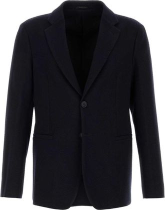 Giorgio Armani Navy blue stretch wool blazer