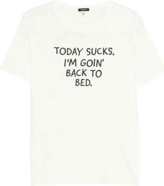 R13 Today Sucks T - Dames - T-shirts - Wit - M - Tops