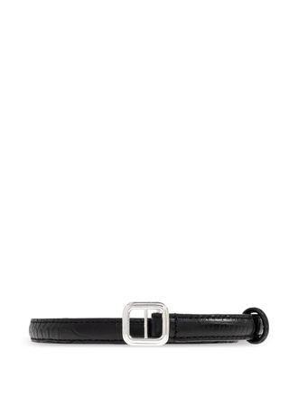LI&Eacute; STUDIO leather belt - Black