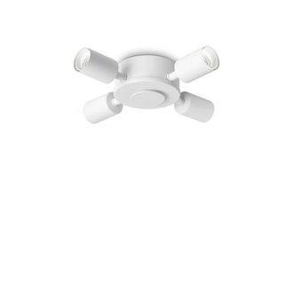 Netlighting Set Up Multi Arm Semi Flush Ceiling Lamp White 4x E27
